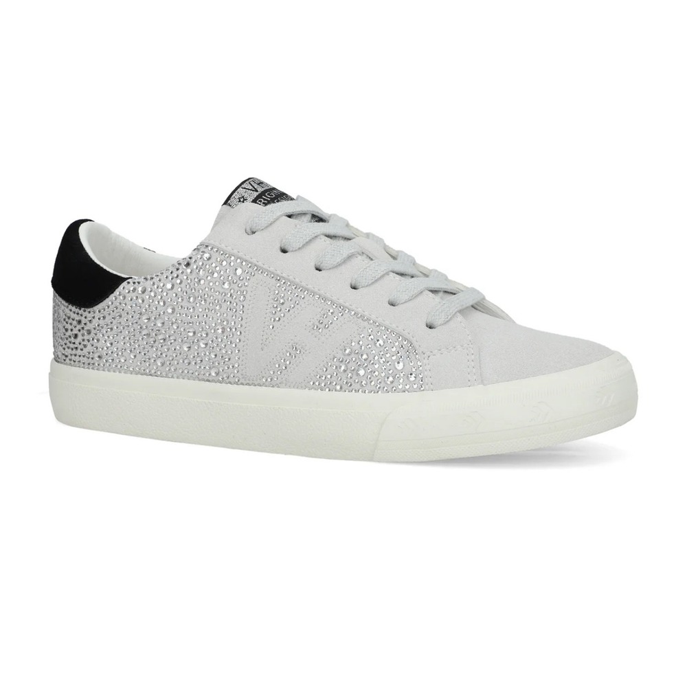 Vintage Havana Starter Rhinestone Multi Low Top Sneakers Grey Black Womens 7 NEW